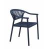 Fauteuil DENIA | Bleu Abysse BE EXPRESS CHAISES EN TOILE/CORDE