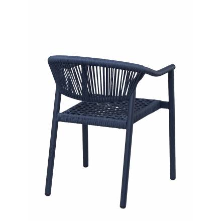 Fauteuil DENIA | Bleu Abysse  CHAISES EN TOILE/CORDE