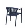Fauteuil DENIA | Bleu Abysse BE EXPRESS CHAISES EN TOILE/CORDE