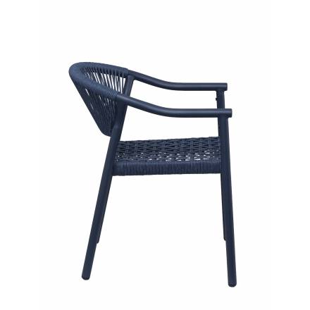 Fauteuil DENIA | Bleu Abysse  CHAISES EN TOILE/CORDE