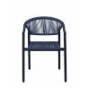 Fauteuil DENIA | Bleu Abysse BE EXPRESS CHAISES EN TOILE/CORDE