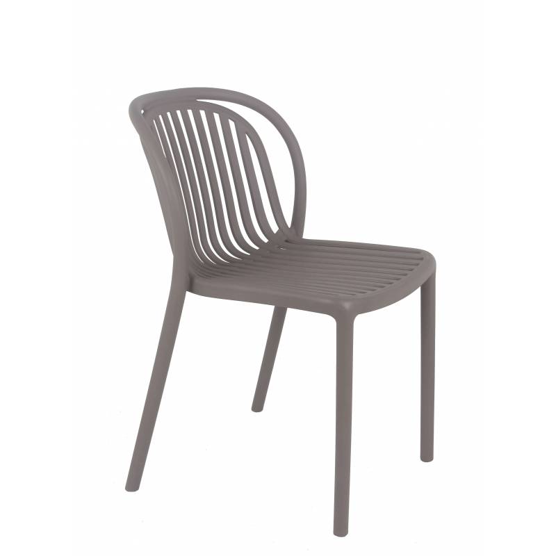 Chaise DUBAI | Taupe  CHAISES EN POLYPROPYLÈNE