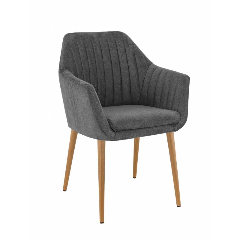 Fauteuil ALFONSE | Anthracite  Chaises d'intérieur