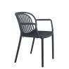 Fauteuil JEDDAH | Anthracite  CHAISES EN POLYPROPYLÈNE