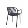 Fauteuil JEDDAH | Anthracite  CHAISES EN POLYPROPYLÈNE