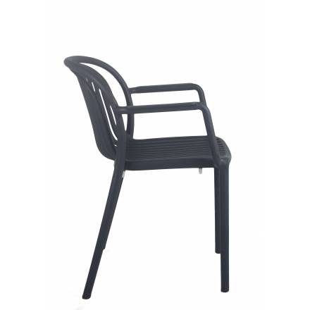 Fauteuil JEDDAH | Anthracite  CHAISES EN POLYPROPYLÈNE