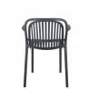 Fauteuil JEDDAH | Anthracite  CHAISES EN POLYPROPYLÈNE