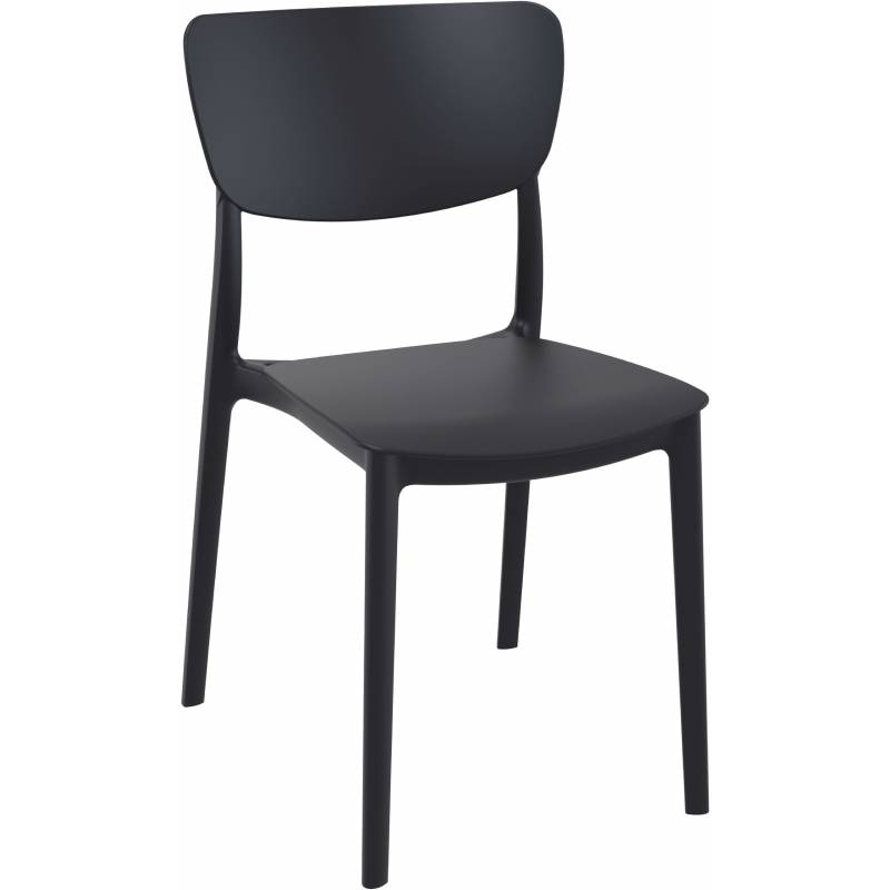 Chaise MONNA | Noir  CHAISES EN POLYPROPYLÈNE
