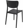 Chaise MONNA | Noir  CHAISES EN POLYPROPYLÈNE
