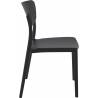 Chaise MONNA | Noir  CHAISES EN POLYPROPYLÈNE