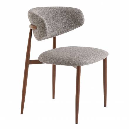 Chaise BONNIE | Gris & Brun  Chaises d'intérieur