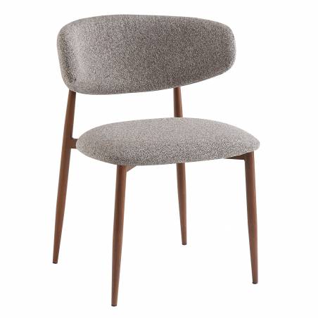 Chaise BONNIE | Gris & Brun  Chaises d'intérieur