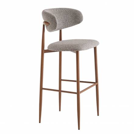 Chaise haute CLYDE | Gris & Brun  Chaises d'intérieur