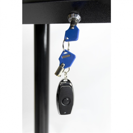 BLACK STAR XXL menu holder 8xA4 on stand SECURIT Information Displays