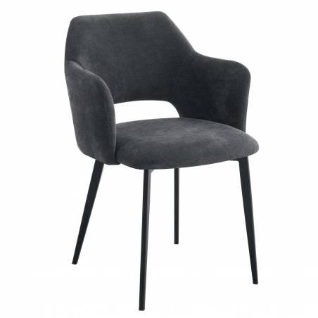 FRANCIS Armchair | Anthracite BE EXPRESS INDOOR CHAIRS