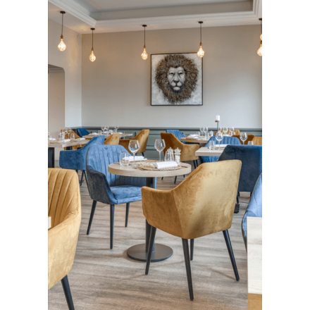 Set of 2 gold ALFONSE armchairs BE EXPRESS INDOOR CHAIRS