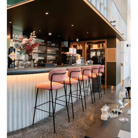 Chaise haute AUGUSTE | Gris clair BE EXPRESS Chaises d'intérieur