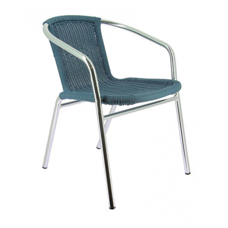 Fauteuil BLAIN | Bleu LIGNE CHR CHAISES EN ALUMINIUM