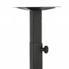 ENTRY table base – 3 height positions | H72/90/108 cm LIGNE CHR Piétements MARY NOIR