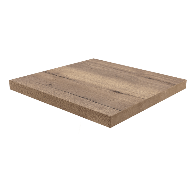 Plateau stratifié HALIFAX TABAC 46mm | 60x60cm BE EXPRESS Plateaux de table