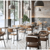 Plateau stratifié HALIFAX TABAC 24mm | 60x70cm BE EXPRESS Plateaux de table