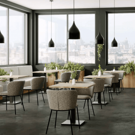 Plateau stratifié HALIFAX NATUREL 24mm | 80x80cm BE EXPRESS Plateaux de table