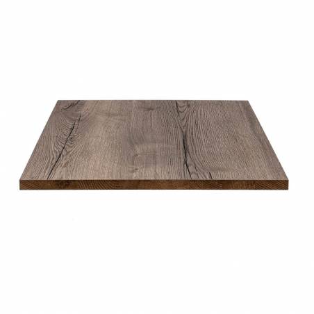 Plateau stratifié HALIFAX TABAC 24mm | 80x80cm BE EXPRESS Plateaux de table