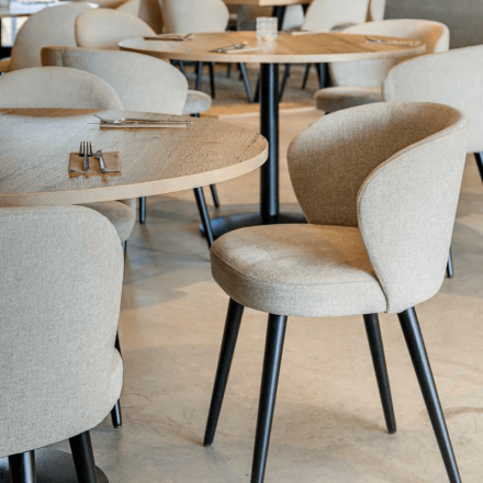 Plateau stratifié HALIFAX NATUREL 26mm |ø120cm BE EXPRESS Plateaux de table