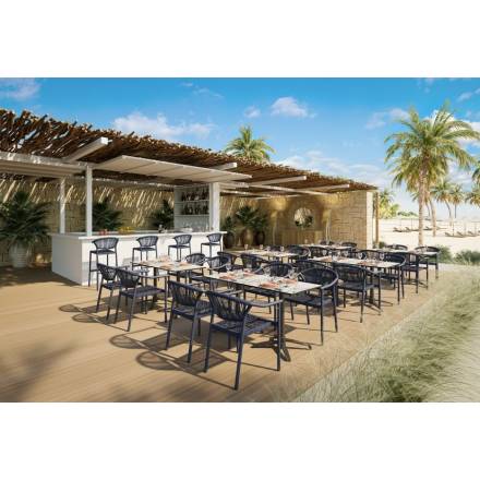 ALICANTE straw high chair BE EXPRESS Gamme DINARD