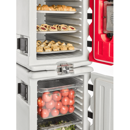 Kit conteneur chauffant THERMAX AF12 + chariot | Numérique MELFORM Coffres isothermes à ouverture frontale