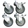 Roulettes ø125mm pour table de travail inox L2G Accessoires