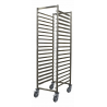 Stainless steel transport rack 18×GN 1/1 L2G Stainless steel transport ladders