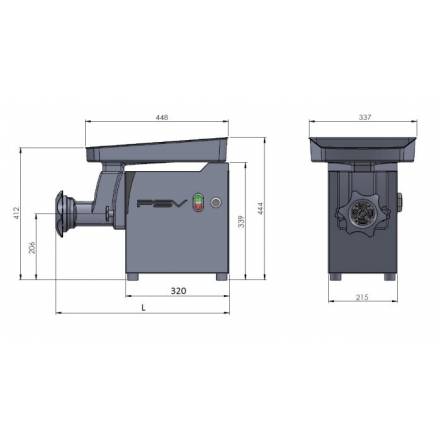 Traditional meat grinder - DRC 82 PSV Meat grinders