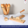 Couteau à pain professionnel avec socle en bois - CHR MARKET
