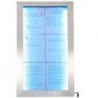STAINLESS STEEL illuminated menu holder 6xA4 SECURIT Information Displays
