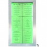 STAINLESS STEEL illuminated menu holder 6xA4 SECURIT Information Displays
