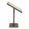 Illuminated GALVA STEEL menu holder 6xA4 on stand SECURIT Information Displays