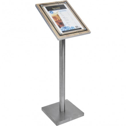 Display GLASS STAR OAK 1xA4 SECURIT Information Displays