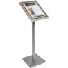 Display GLASS STAR OAK 1xA4 SECURIT Information Displays