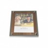 Display GLASS STAR WALNUT 1xA4 SECURIT Information Displays