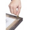 Display GLASS STAR WALNUT 1xA4 SECURIT Information Displays