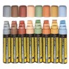 Lot de 8 feutres craie pastel mine 7-15mm SECURIT Salle