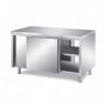 Meuble bas traversant P800mm  Meubles bas inox