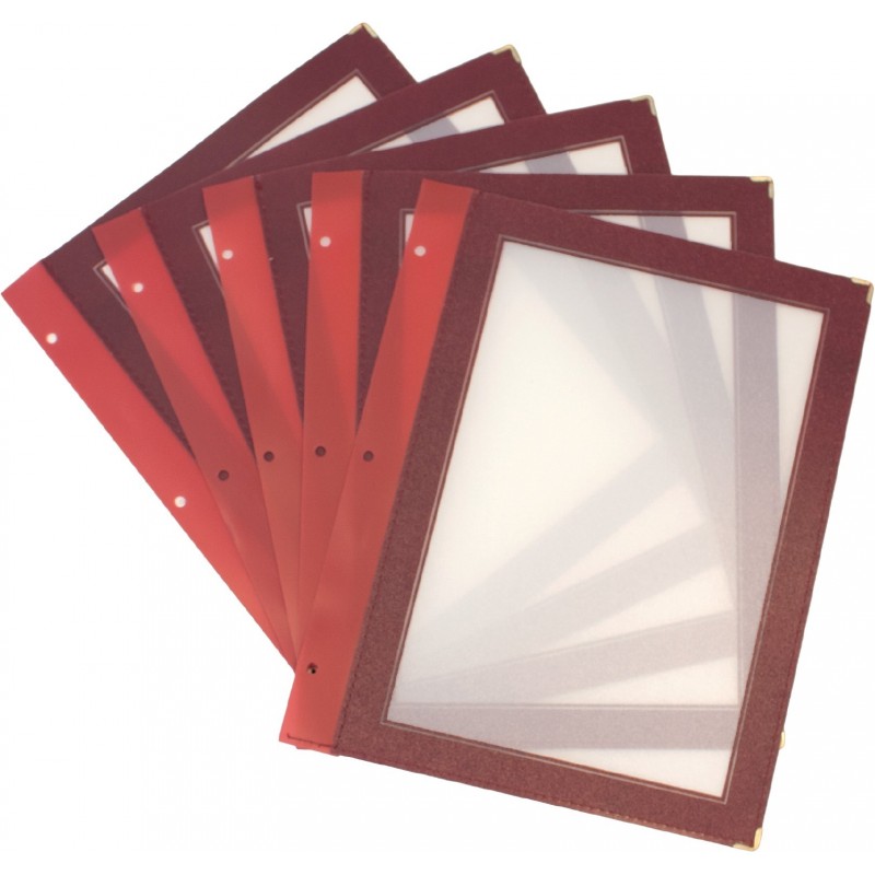 Inserts plastiques A4 pour protège-menus bois SECURIT Accessoires Inserts plastiques A4 pour protège-menus bois SECURIT Accessoires