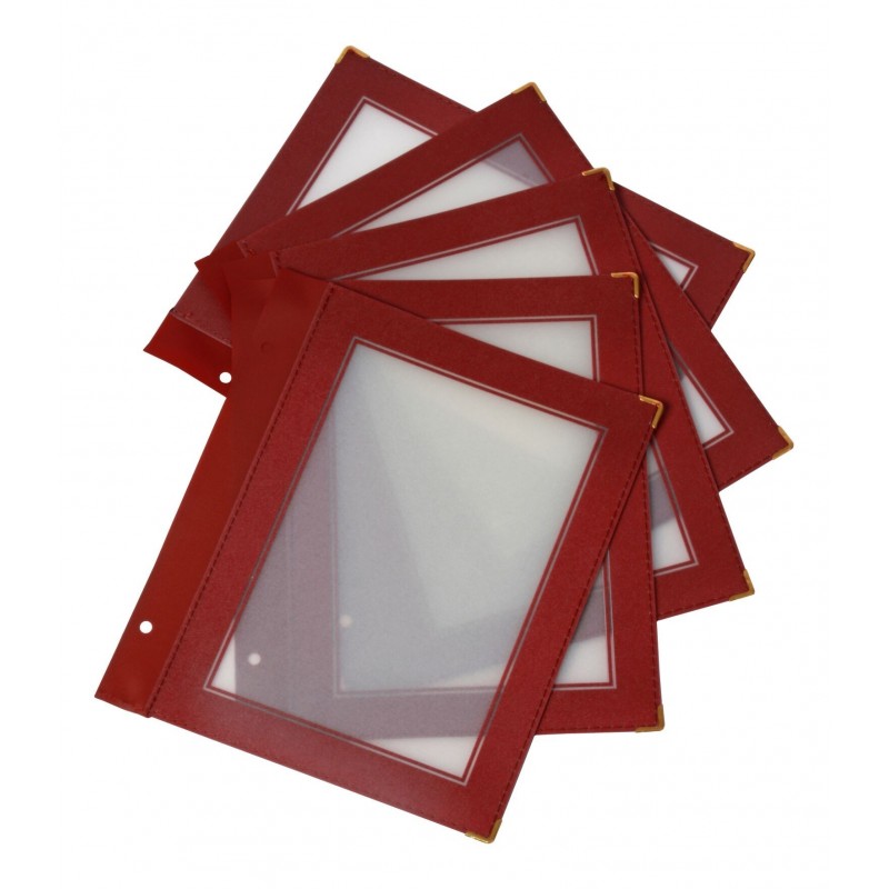 Inserts plastiques A5 pour protège-menus bois SECURIT Accessoires Inserts plastiques A5 pour protège-menus bois SECURIT Accessoires