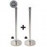 Lot de 2 poteaux d'accueil BUDGET SECURIT Poteaux d'accueil / Tapis