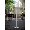 Cendrier colonne INOX SECURIT Cendriers