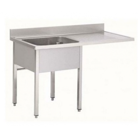 Plonge inox | 1 bac + emplacement lave-vaisselle  Plonges inox