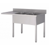 Plonge inox démontable 2 bacs pour lave-vaisselle  Matériel Inox