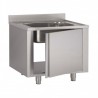 Plonge placard | 1 bac  Plonges inox